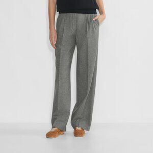 NWT Aritzia Wilfred free Hi-rise Wide-leg pant Heather Dark Grey
